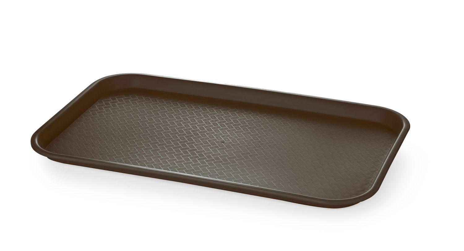 Polypropylénová tácka na fast food GN 1/1, AmerBox, GN 1/1, Hnedá, 530x325x(H)20mm