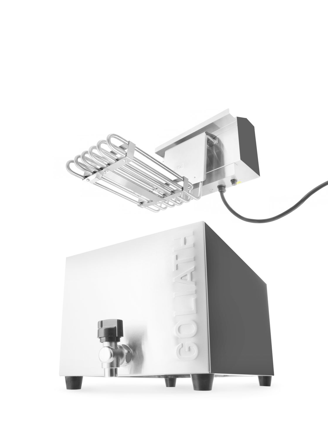 Fritéza XL s vypúšťacím kohútikom HENDI GOLIATH, HENDI, 10L, 400V/10200W, 300x585x(H)392mm