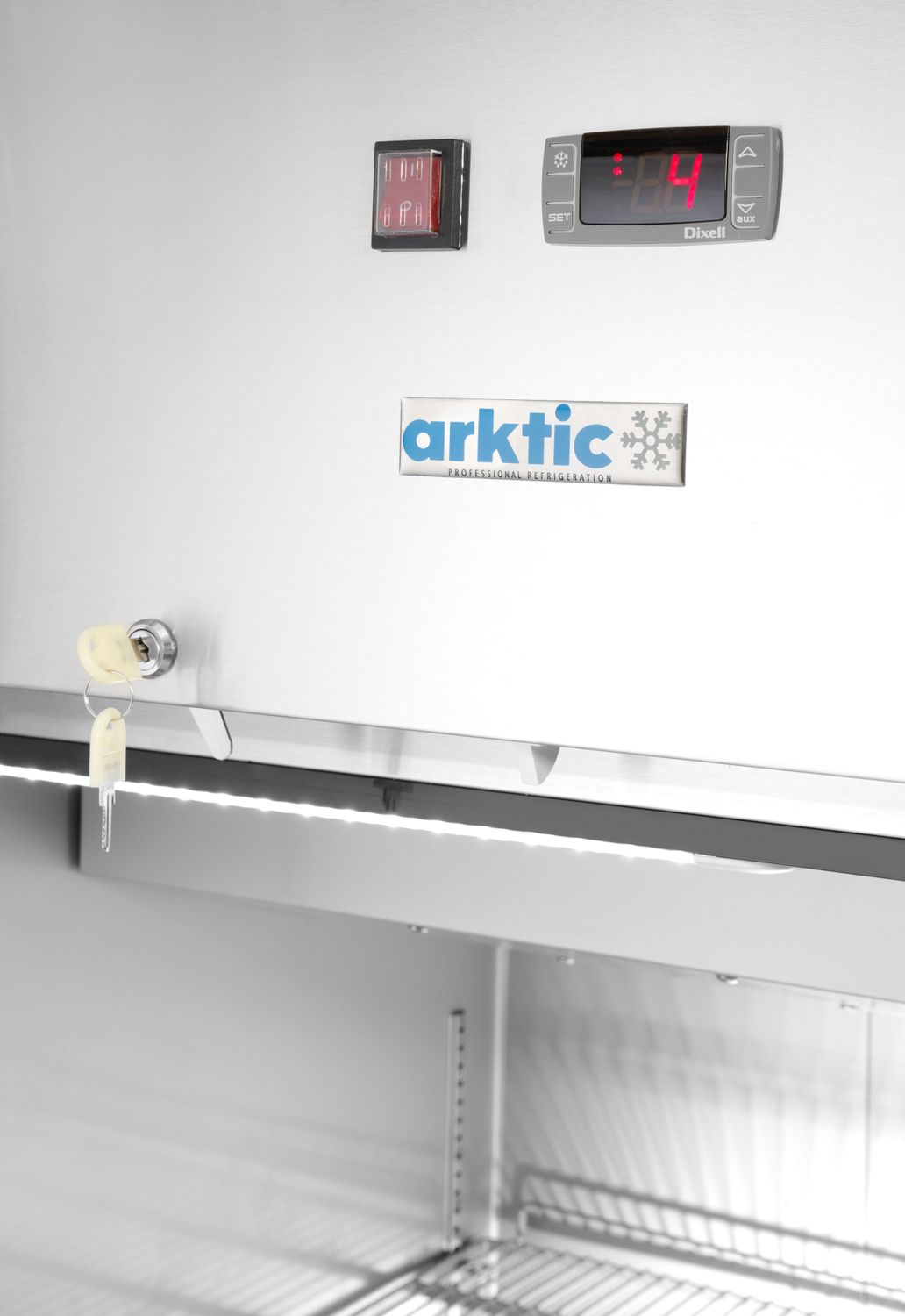 Chladnička, jednoduché dvere, Arktic, GN 2/1, 465L, 230V/250W, 700x880x(H)2043mm