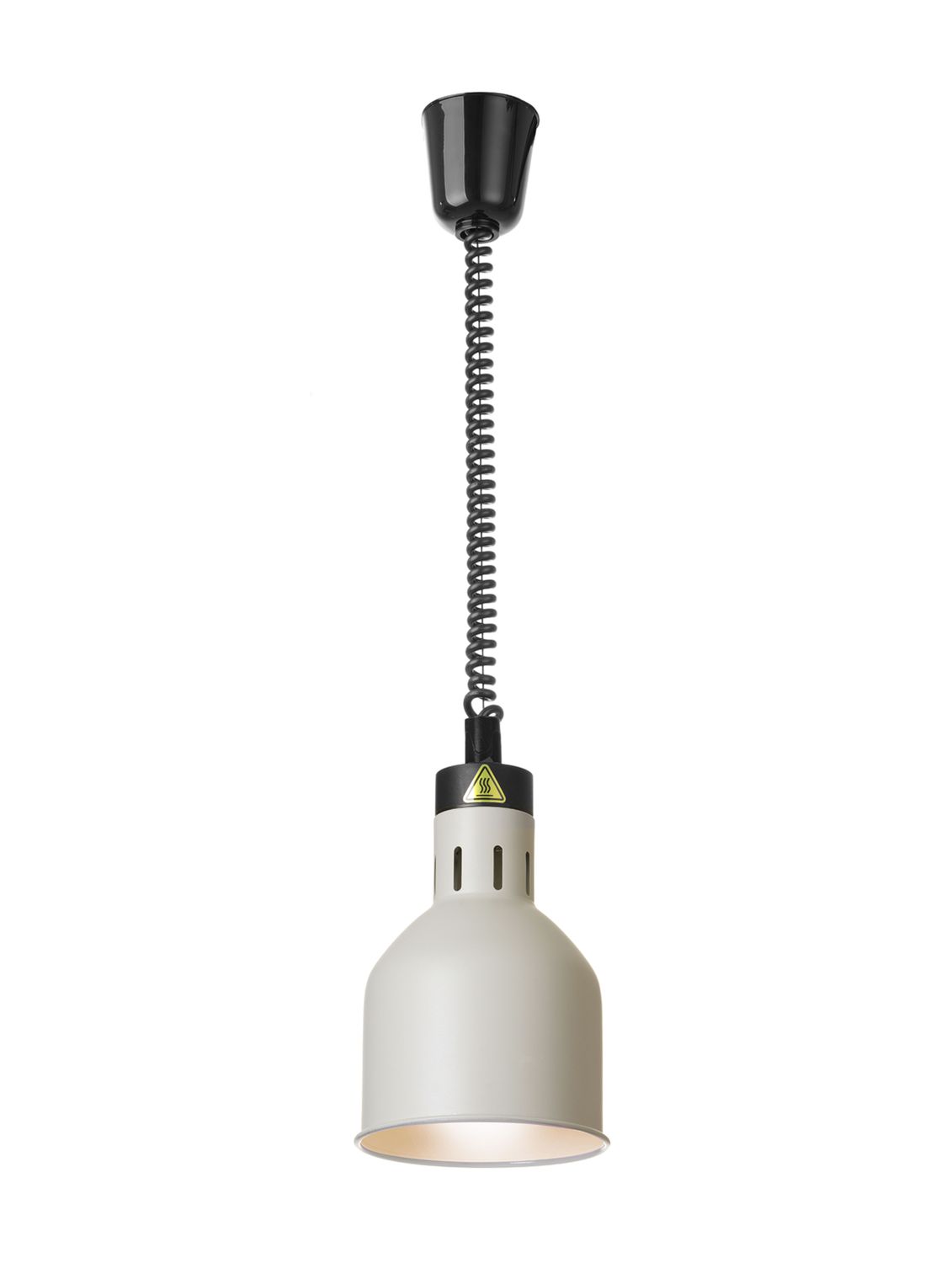 Lampa na ohrev jedál – závesná, valcová, HENDI, Biela, 230V/250W, ⌀175x(H)250mm