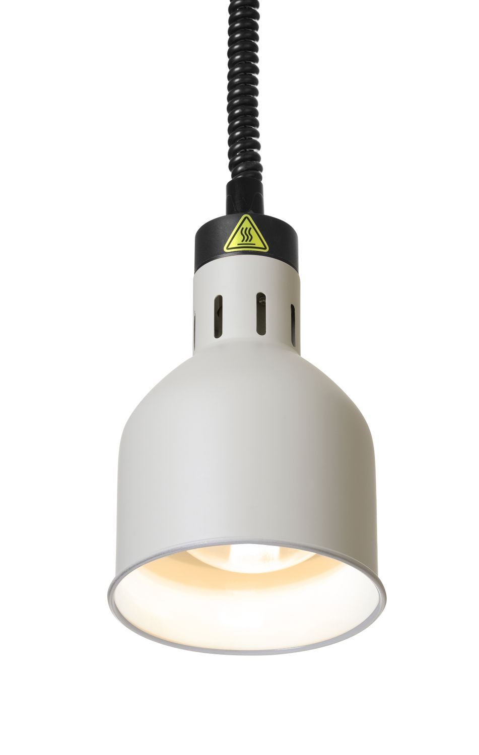 Lampa na ohrev jedál – závesná, valcová, HENDI, Biela, 230V/250W, ⌀175x(H)250mm