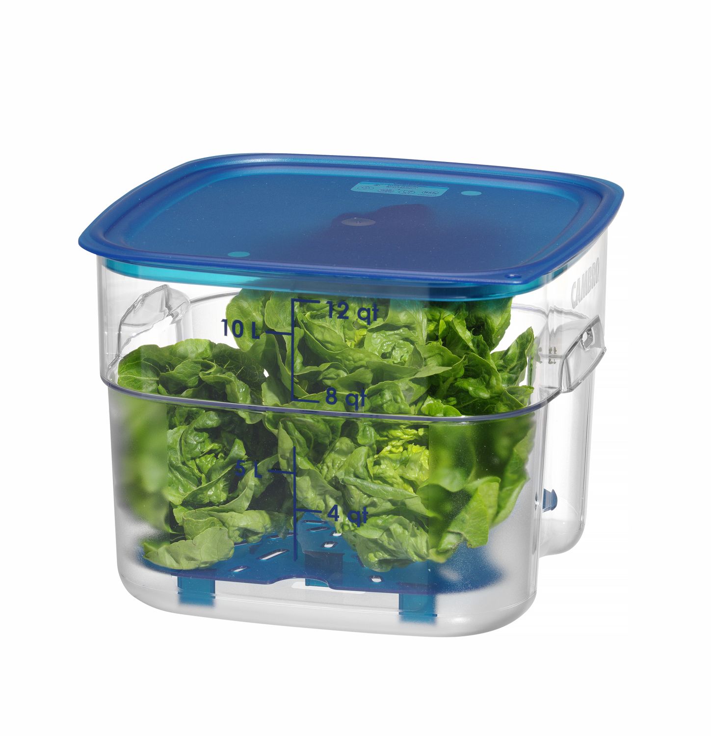 Nádoba na potraviny CamSquares Fresh Pro, Cambro, 11,4 l, Priehľadná, 289 × 289 × 216 mm | 12SFSPROCW135