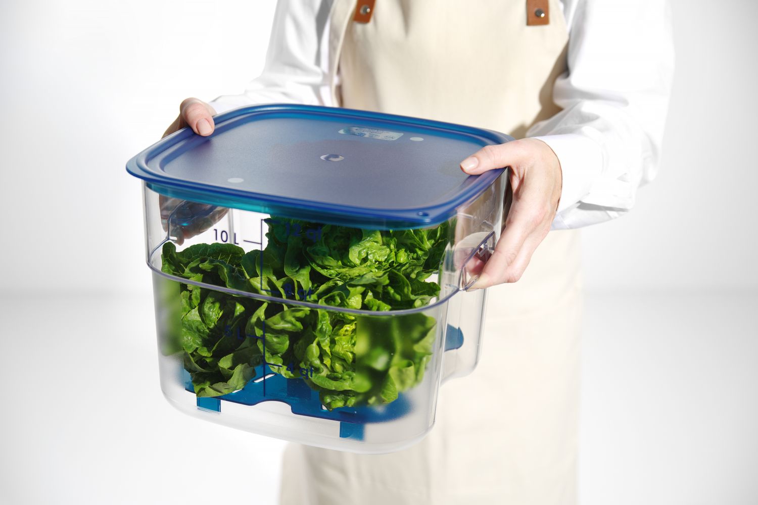 Nádoba na potraviny CamSquares Fresh Pro, Cambro, 11,4 l, Priehľadná, 289 × 289 × 216 mm | 12SFSPROCW135