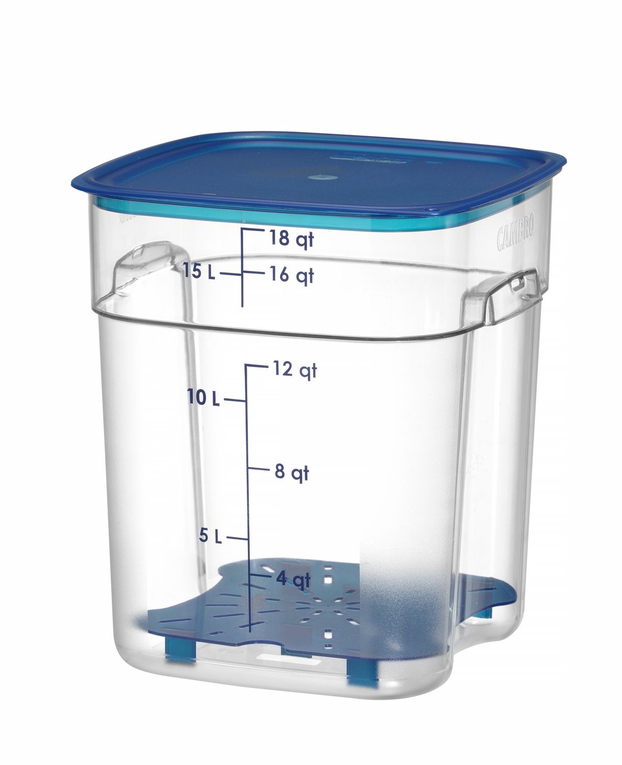 Nádoba na potraviny CamSquares Fresh Pro, Cambro, 17,2 l, Priehľadná, 289 × 289 × 327 mm | 18SFSPROCW135