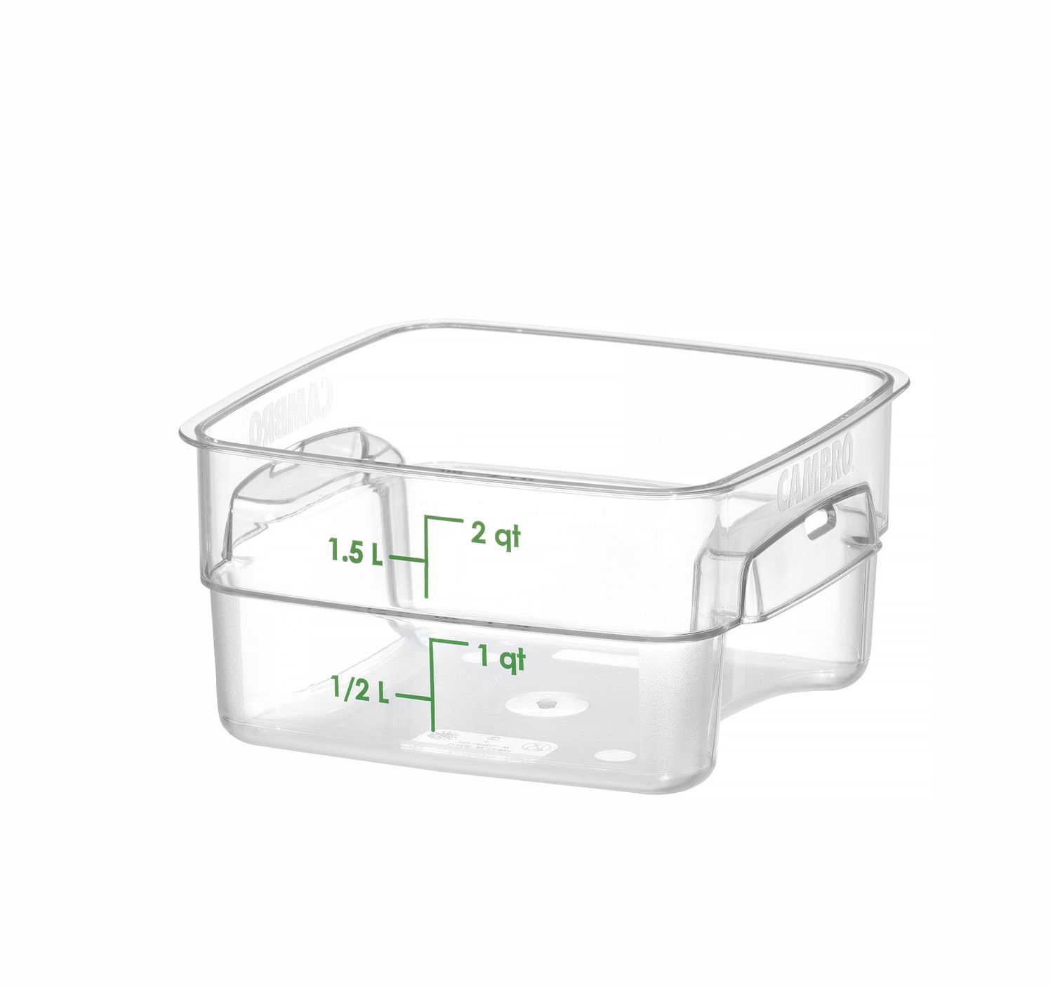 Nádoba na potraviny CamSquares Fresh Pro, Cambro, 1,9 l, Priehľadná, 191 × 191 × 98 mm | 2SFSPROCW135