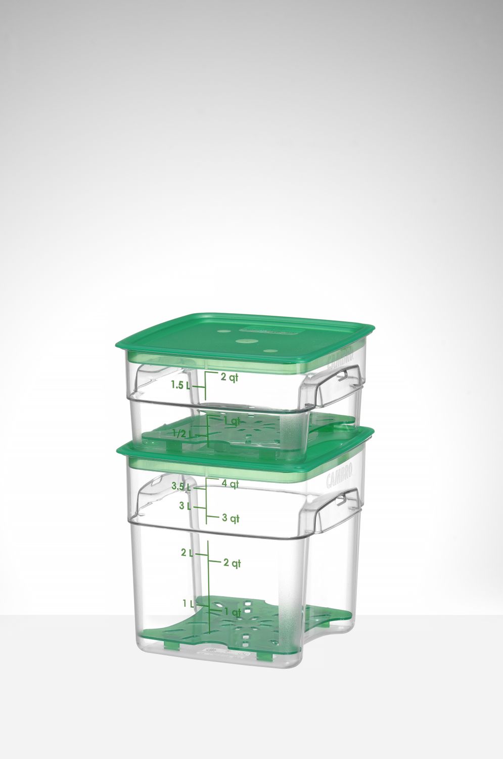 Nádoba na potraviny CamSquares Fresh Pro, Cambro, 3,8 l, Priehľadná, 191 × 191 × 183 mm | 4SFSPROCW135