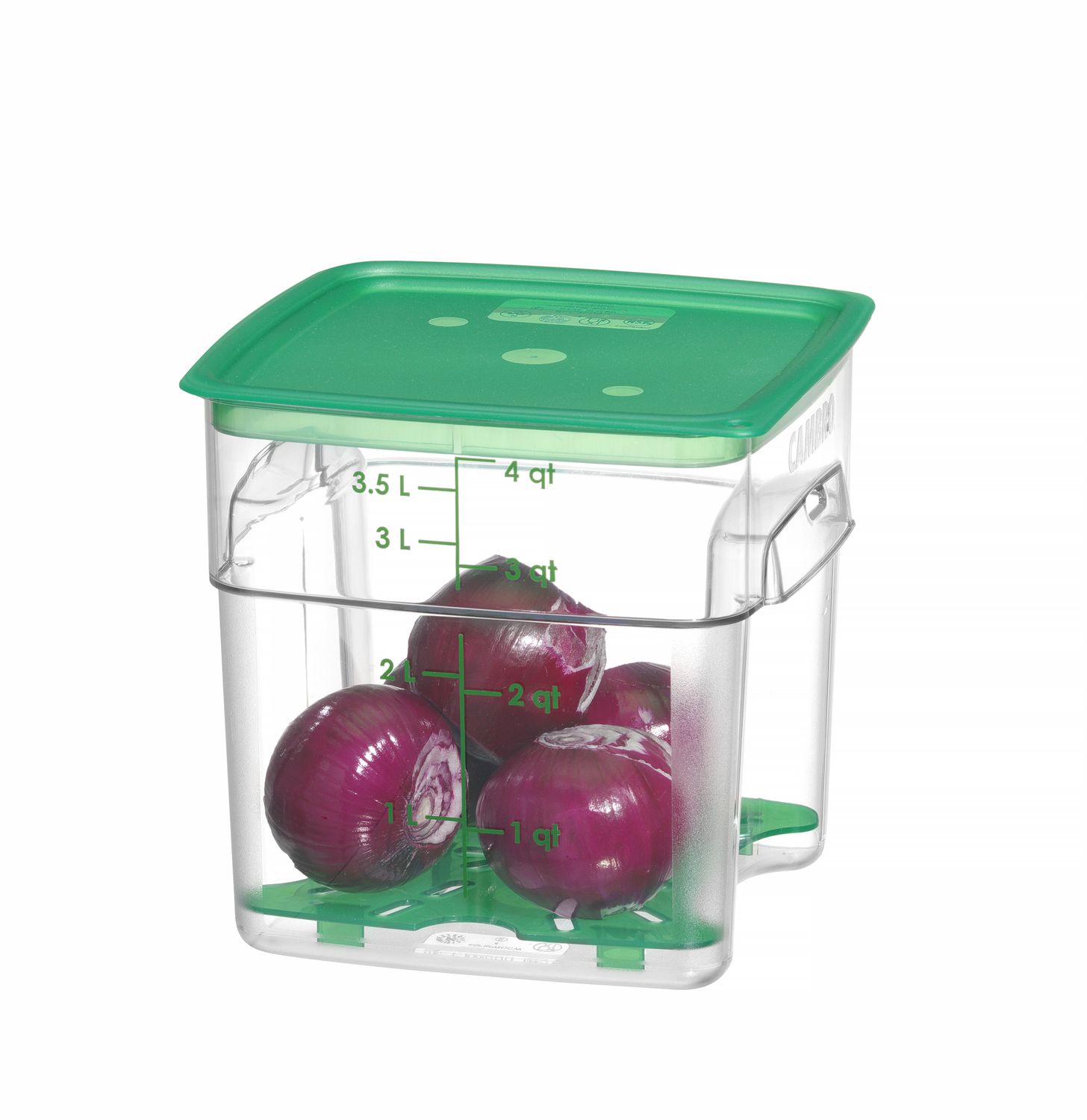Nádoba na potraviny CamSquares Fresh Pro, Cambro, 3,8 l, Priehľadná, 191 × 191 × 183 mm | 4SFSPROCW135