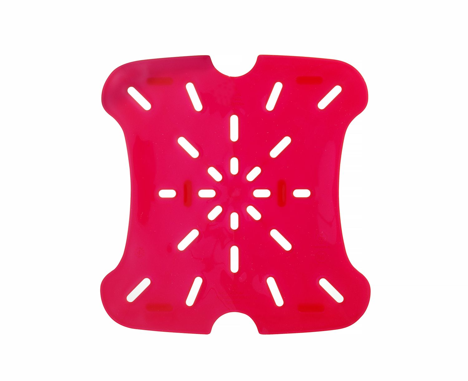 Vypúšťacia polička pre nádobu CamSquares Fresh Pro, Cambro, pre nádoby s objemom 5,7 l a 7,6 l, Červená, 187 × 181 × 16 mm | 6SFSFPDPP266