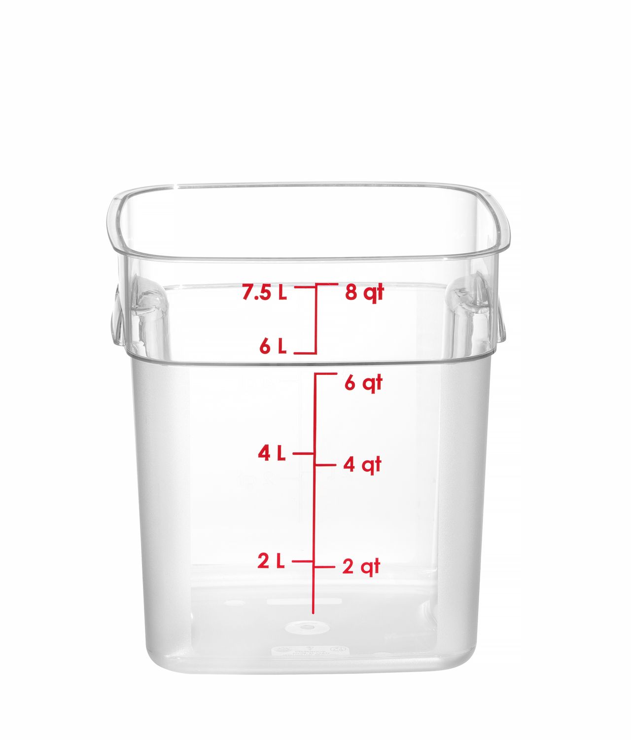 Nádoba na potraviny CamSquares Fresh Pro, Cambro, 7,6 l, Priehľadná, 229 × 229 × 243 mm | 8SFSPROCW135