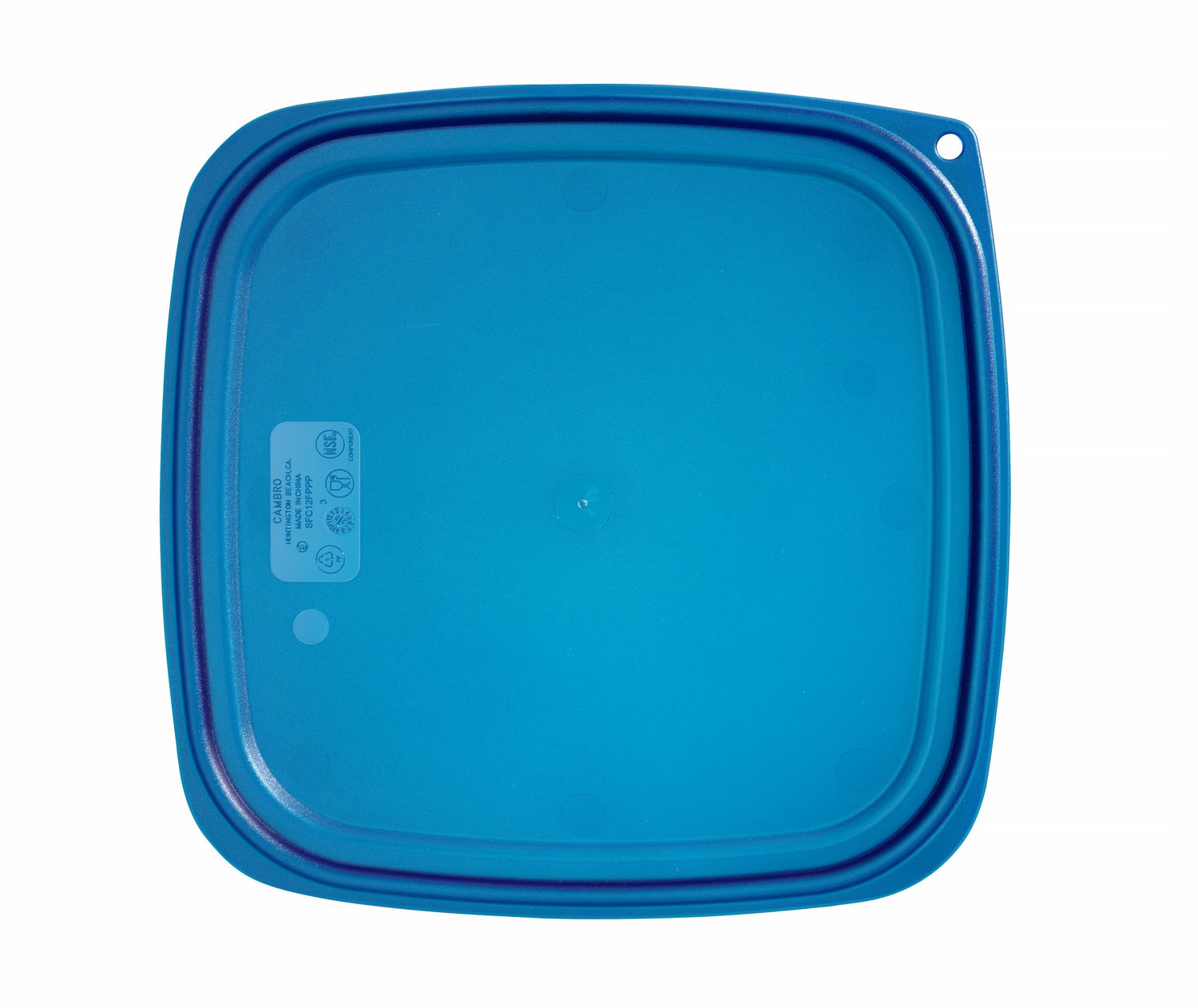 Veko pre nádobu CamSquares Fresh Pro, Cambro, pre nádoby s objemom 11,4 l, 17,2 l a 20,8 l, Modrá, 289 × 289 × 19 mm | SFC12FPPP267