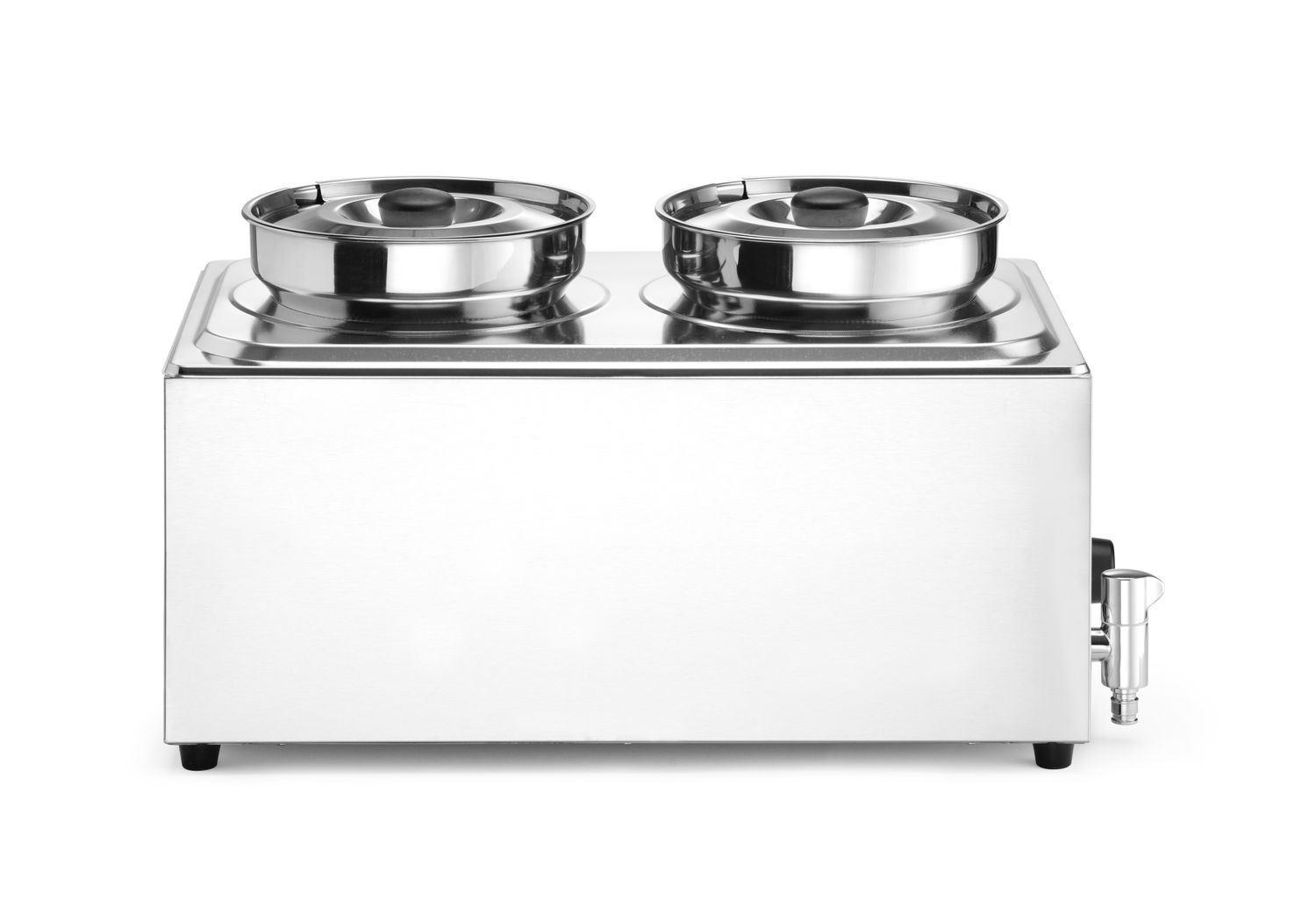 Sada: Bain-marie HENDI Ranger + 2x 4L nádoba s vekom, HENDI, 8L, 220-240V/1000W, 604x332x(H)315mm