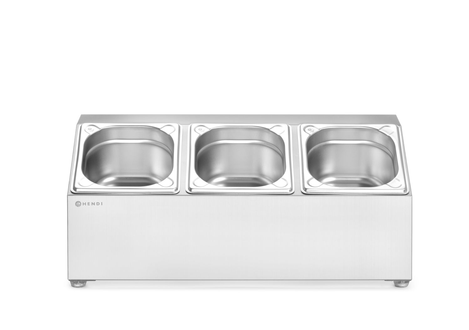 Stojan pre gastronádoby, HENDI, 3 priehradky, 512 × 245 × 215 mm | 820032