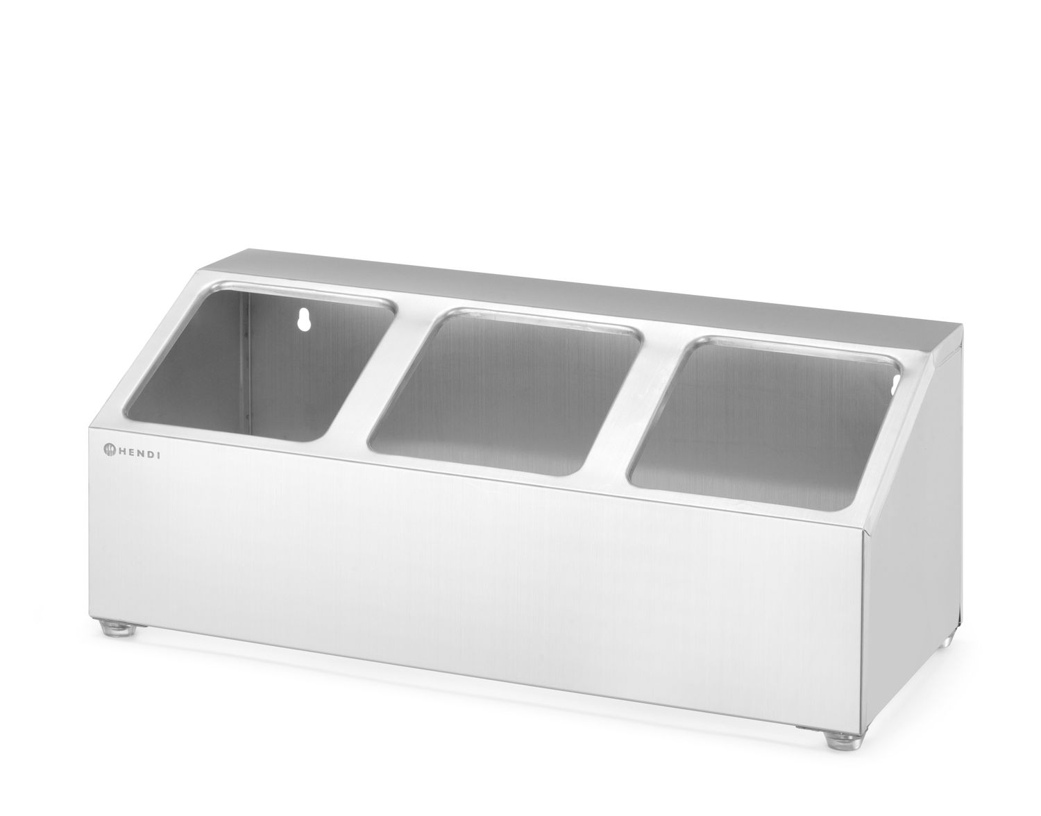 Stojan pre gastronádoby, HENDI, 3 priehradky, 512 × 245 × 215 mm | 820032