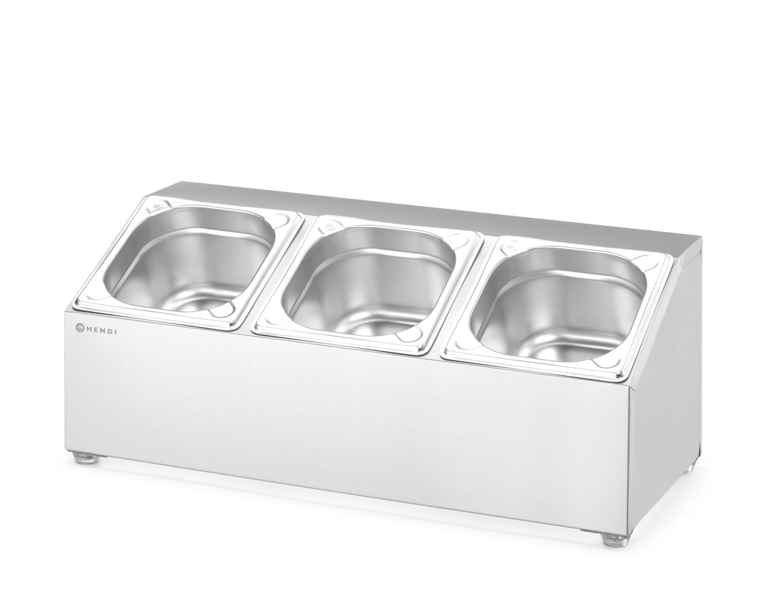 Stojan pre gastronádoby, HENDI, 3 priehradky, 512 × 245 × 215 mm | 820032