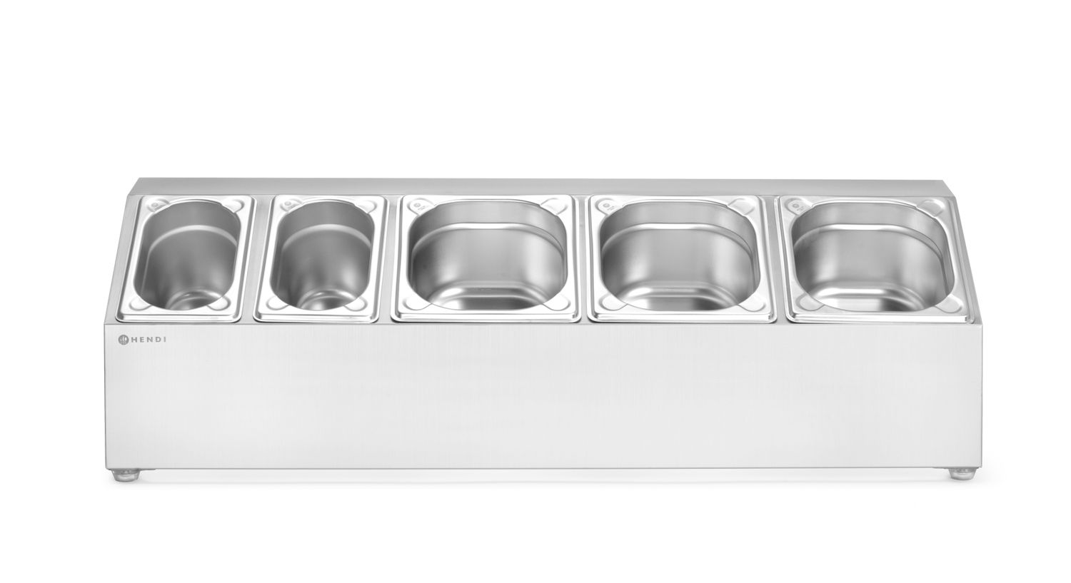 Stojan pre gastronádoby, HENDI, 5 priehradiek, 745 × 245 × 215 mm | 820049
