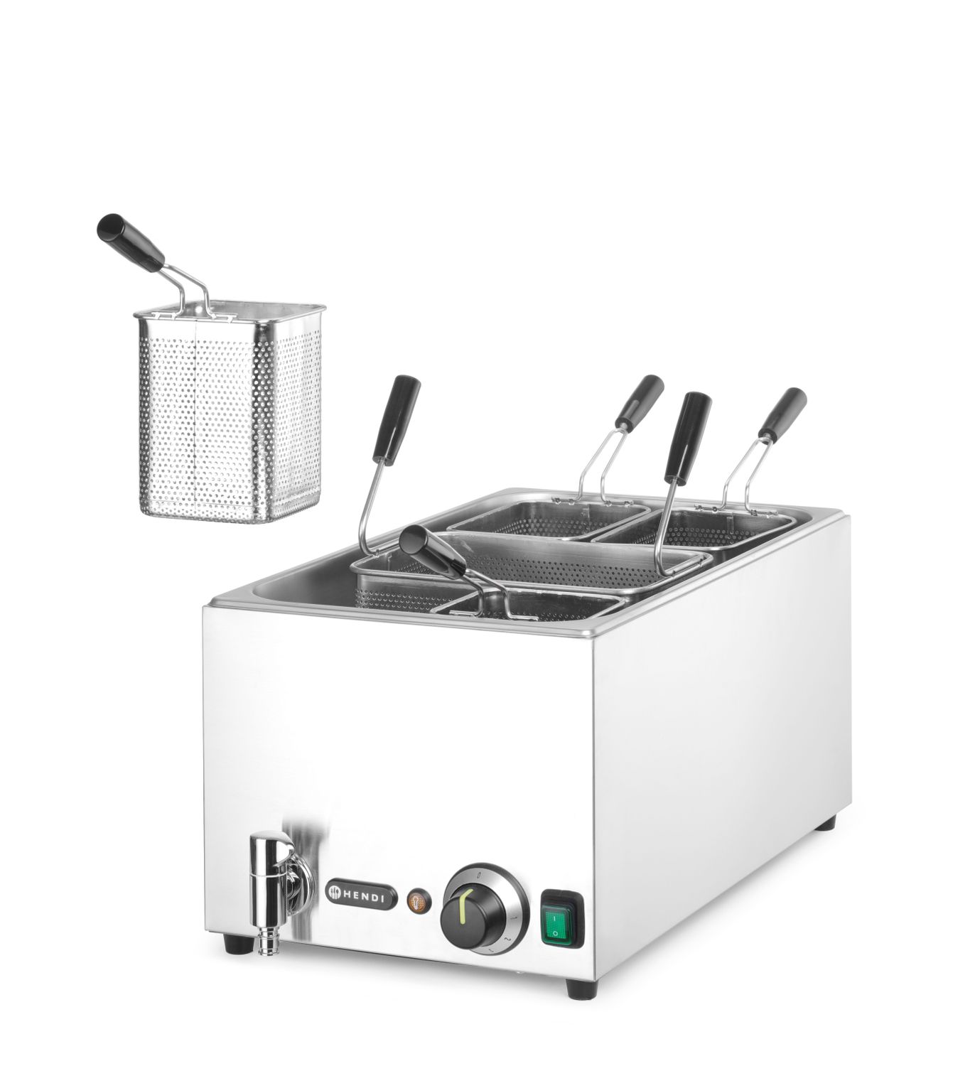 Varič cestovín, HENDI, 25L, 220-240V/3500W, 601x326x(H)279mm