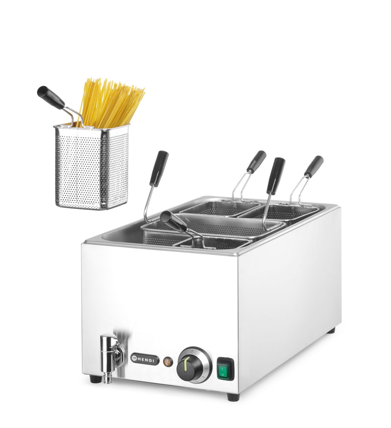 Varič cestovín, HENDI, 25L, 220-240V/3500W, 601x326x(H)279mm
