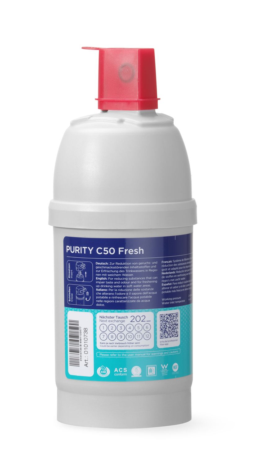 Filtračná vložka BRITA PURITY C50 Fresh s aktívnym uhlím pre mäkkú vodu | 1010734