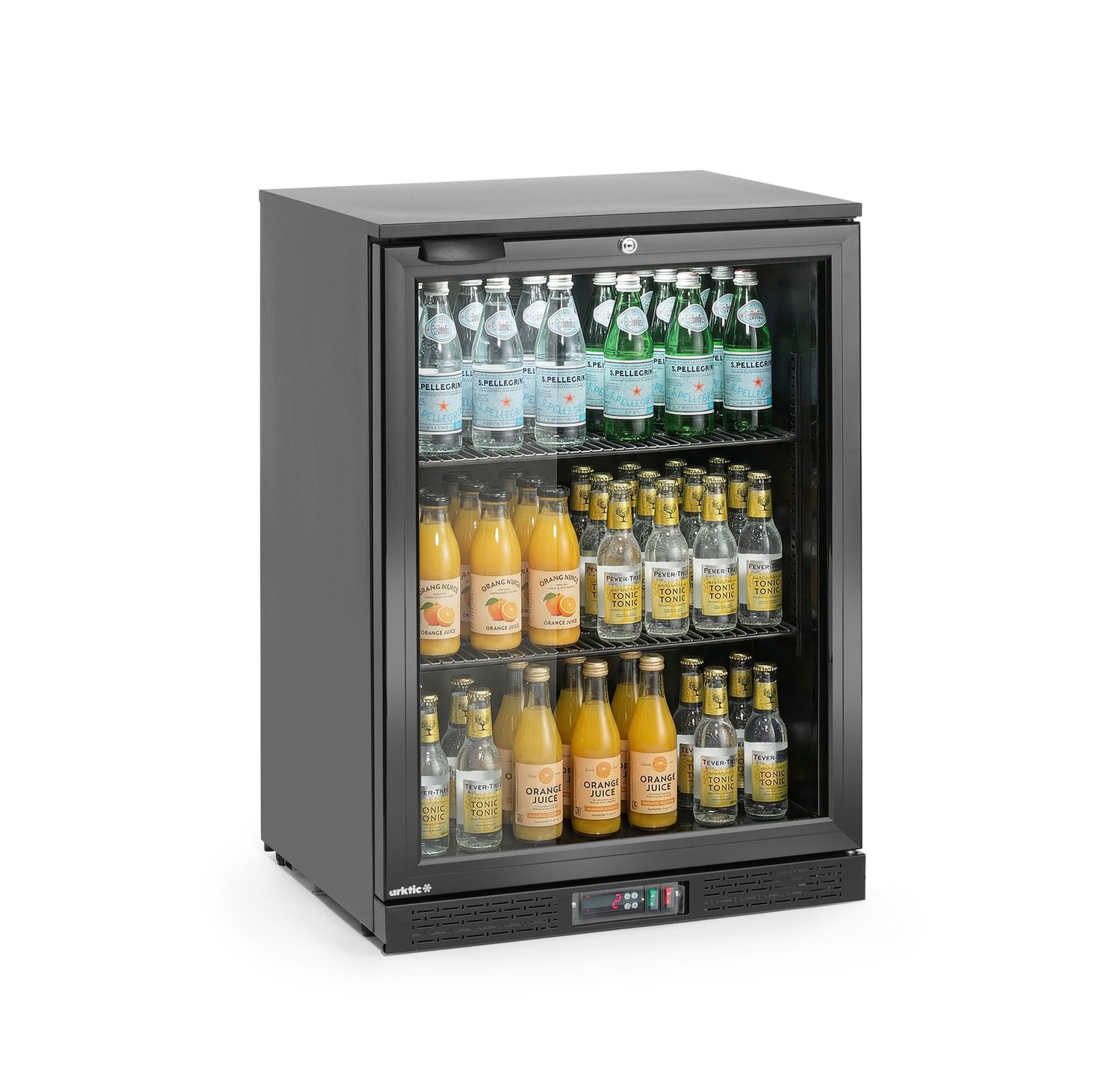 Barová chladnička, jednodverová, Arktic, 105L, Čierna, 220-240V/120W, 600x530x(H)870mm