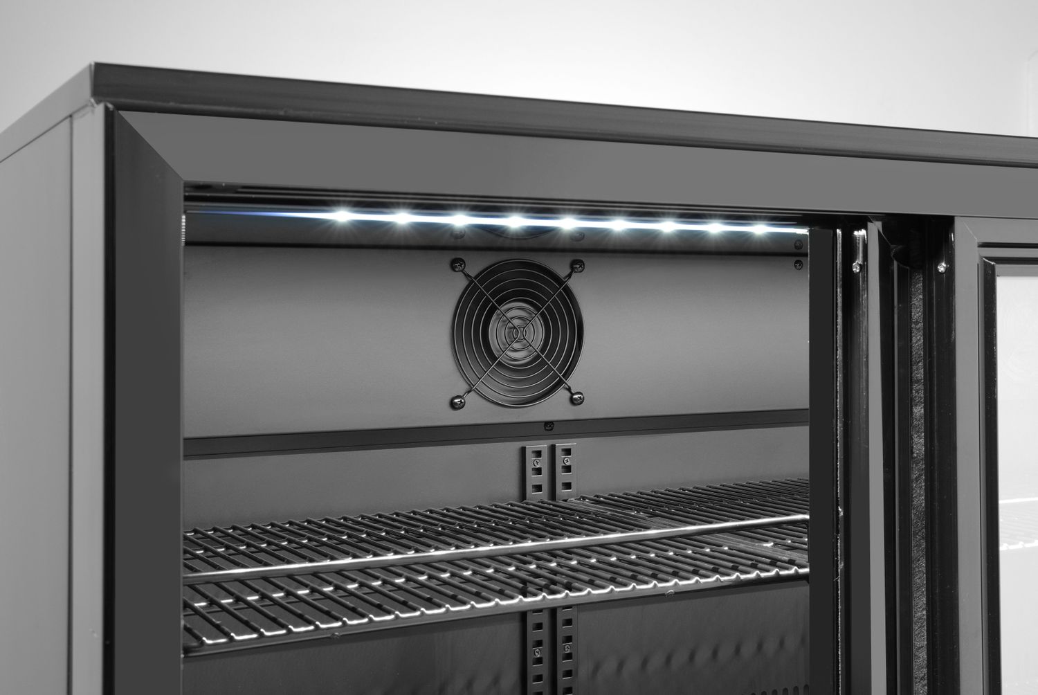 Barová chladnička s dvojitými posuvnými dverami, Arktic, 158L, Čierna, 220-240V/160W, 900x520x(H)870mm