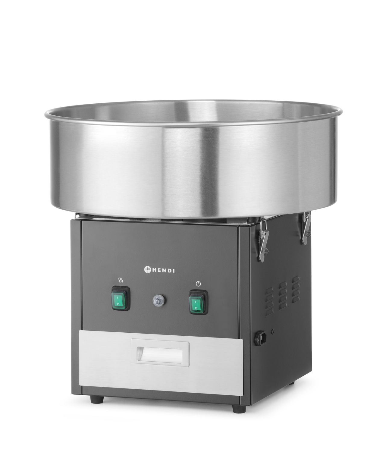 Vyrobník cukrovej vaty , HENDI, Čierna, 220-240V/1130W, 520x520x(H)503mm
