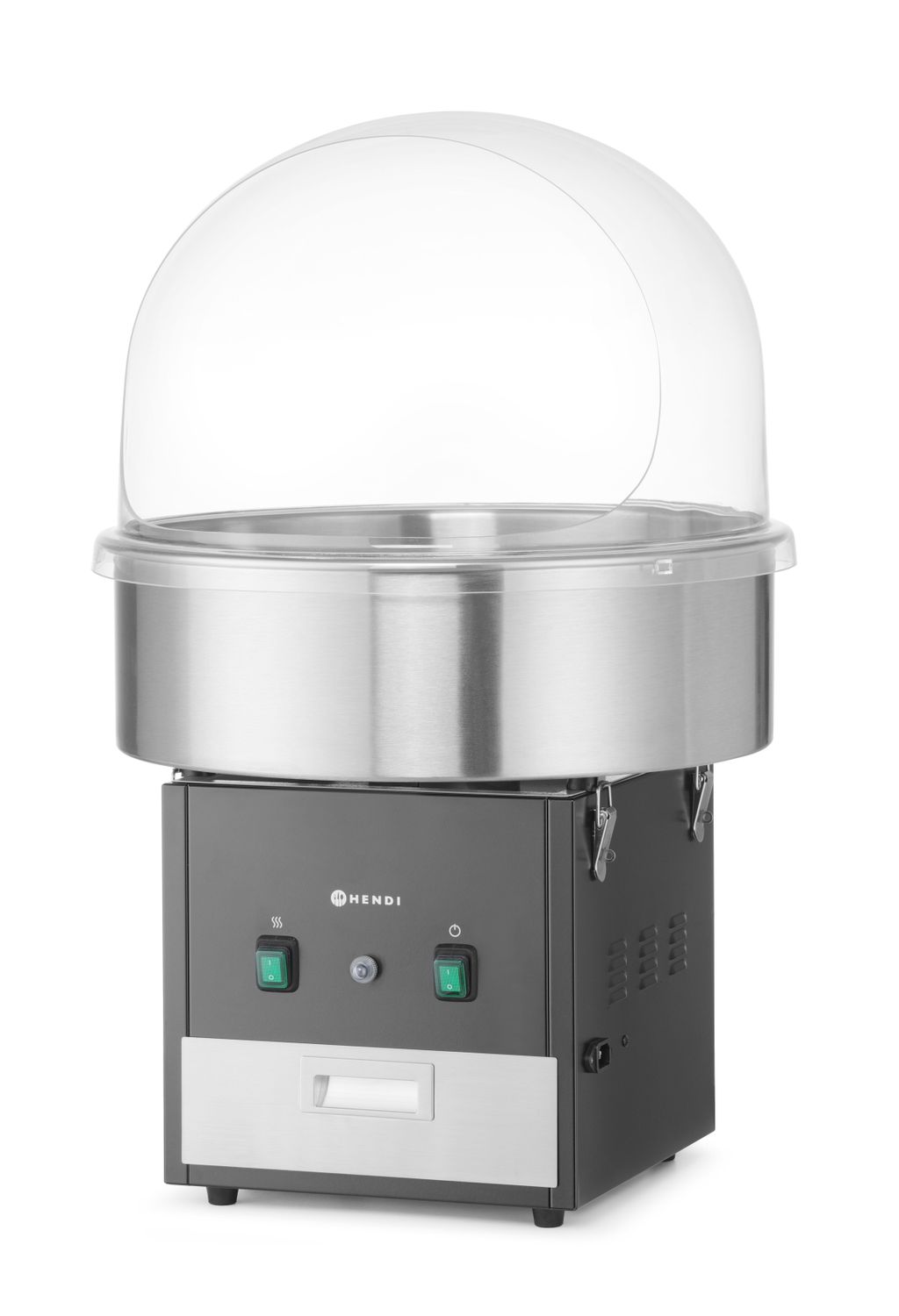 Vyrobník cukrovej vaty , HENDI, Čierna, 220-240V/1130W, 520x520x(H)503mm