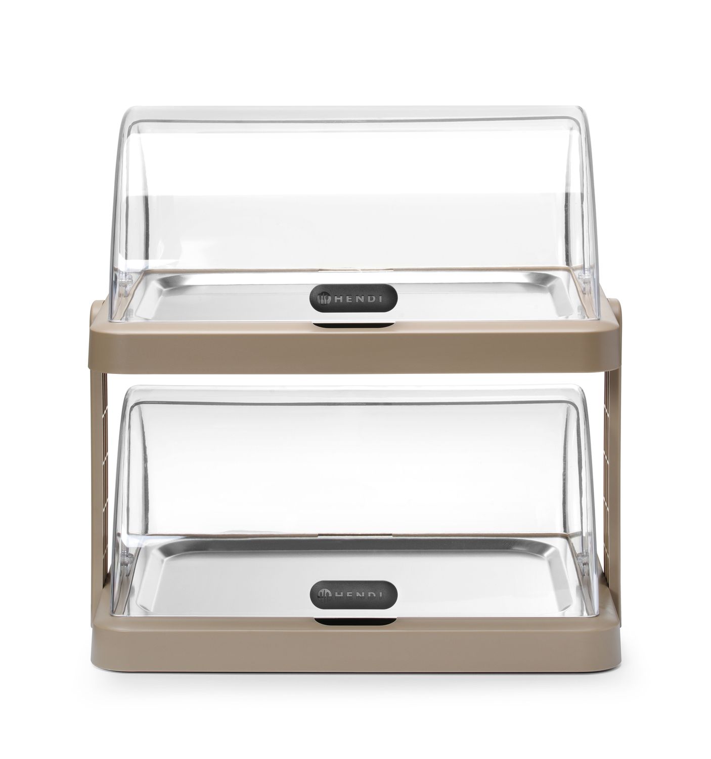 Dvojitá chladiaca roll-top vitrína Duo, UNIQ, HENDI, designed by Robert Bronwasser, Béžová, 480x355x(H)480mm