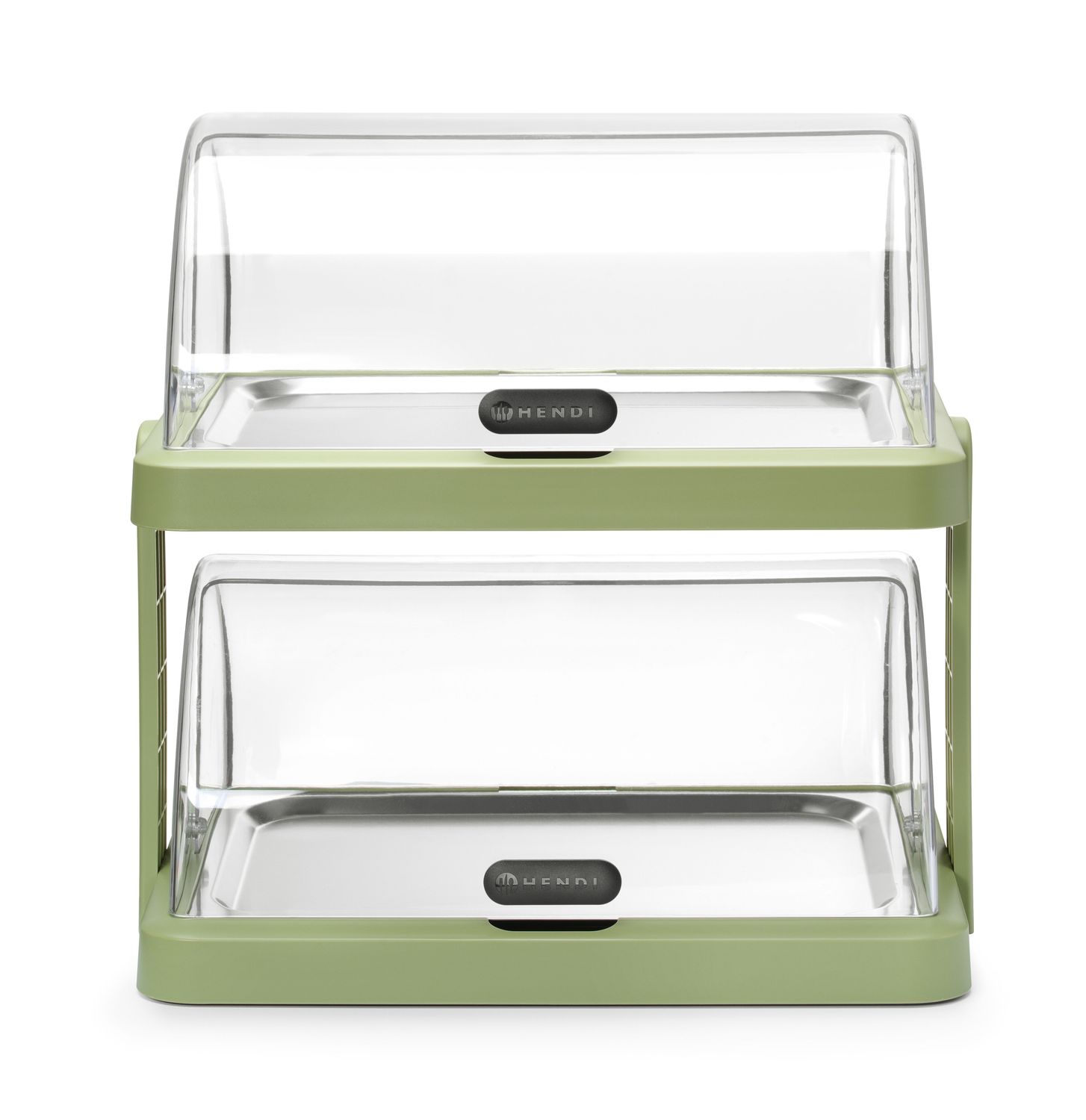 Dvojitá chladiaca roll-top vitrína Duo, UNIQ, HENDI, designed by Robert Bronwasser, Zelená, 480x355x(H)480mm