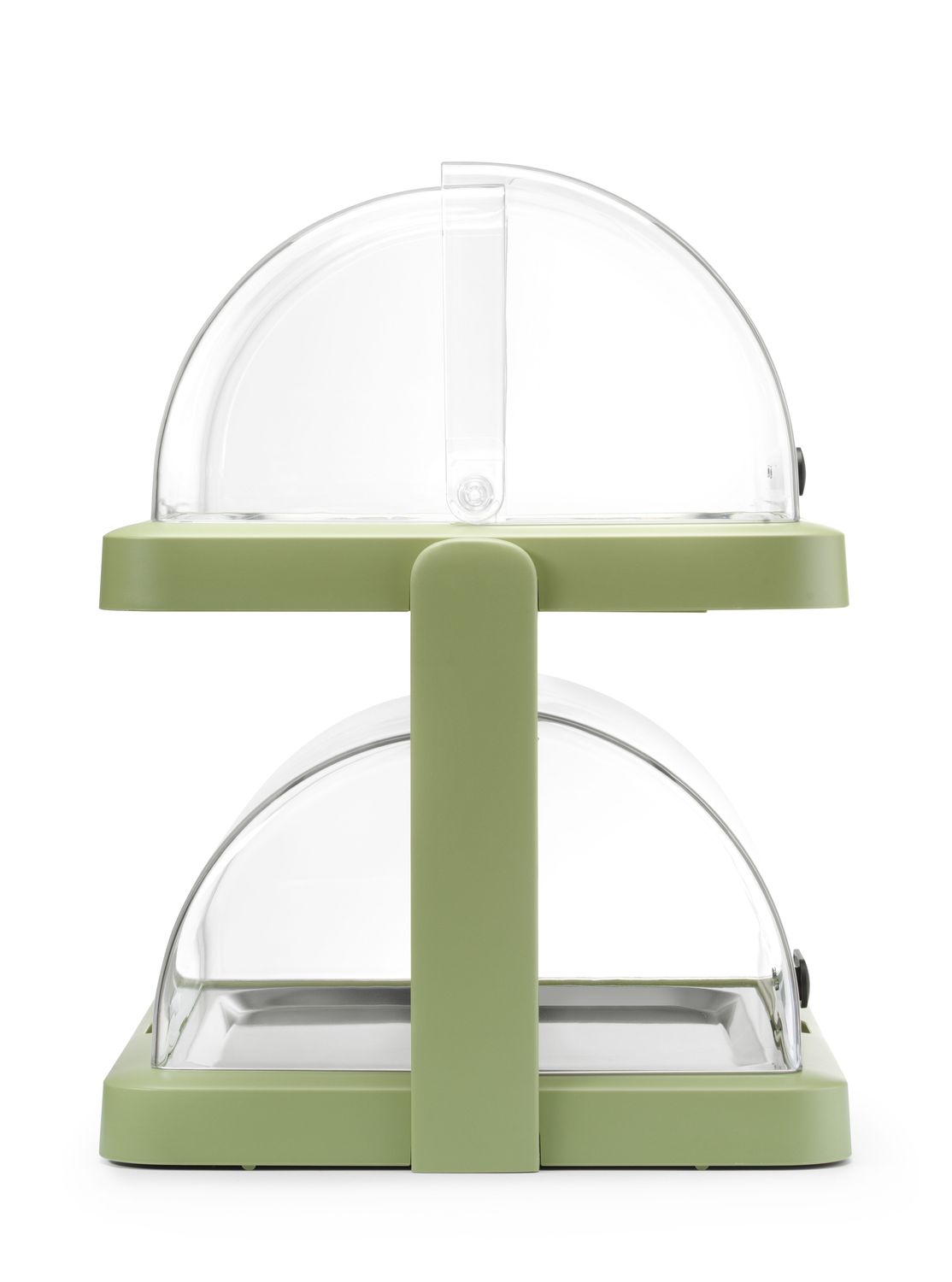 Dvojitá chladiaca roll-top vitrína Duo, UNIQ, HENDI, designed by Robert Bronwasser, Zelená, 480x355x(H)480mm