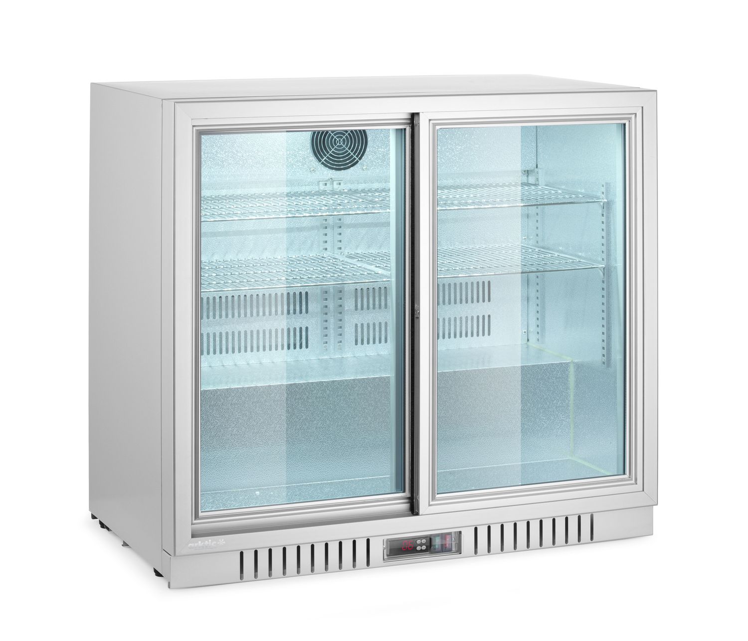 Chladnička barová s 2 posuvnými dverami, Arktic, 150L, Strieborná, 220-240V/160W, 900x520x(H)840mm