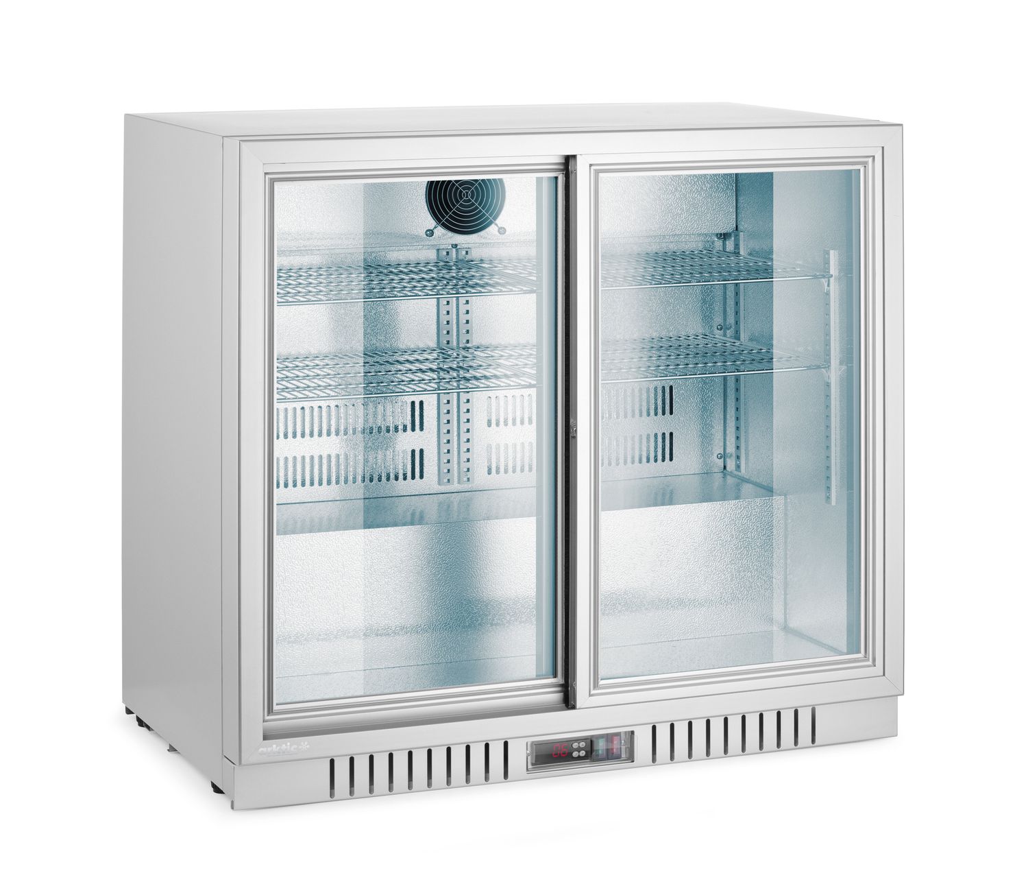 Chladnička barová s 2 posuvnými dverami, Arktic, 150L, Strieborná, 220-240V/160W, 900x520x(H)840mm