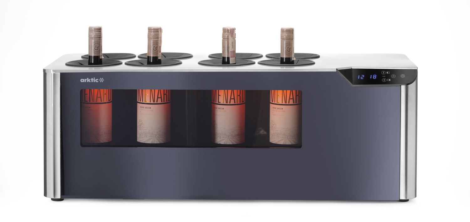 Pultová chladnička na víno dvojzónová, Cellar, Arktic, Čierna, 220-240V/60W, 800x350x(H)293mm