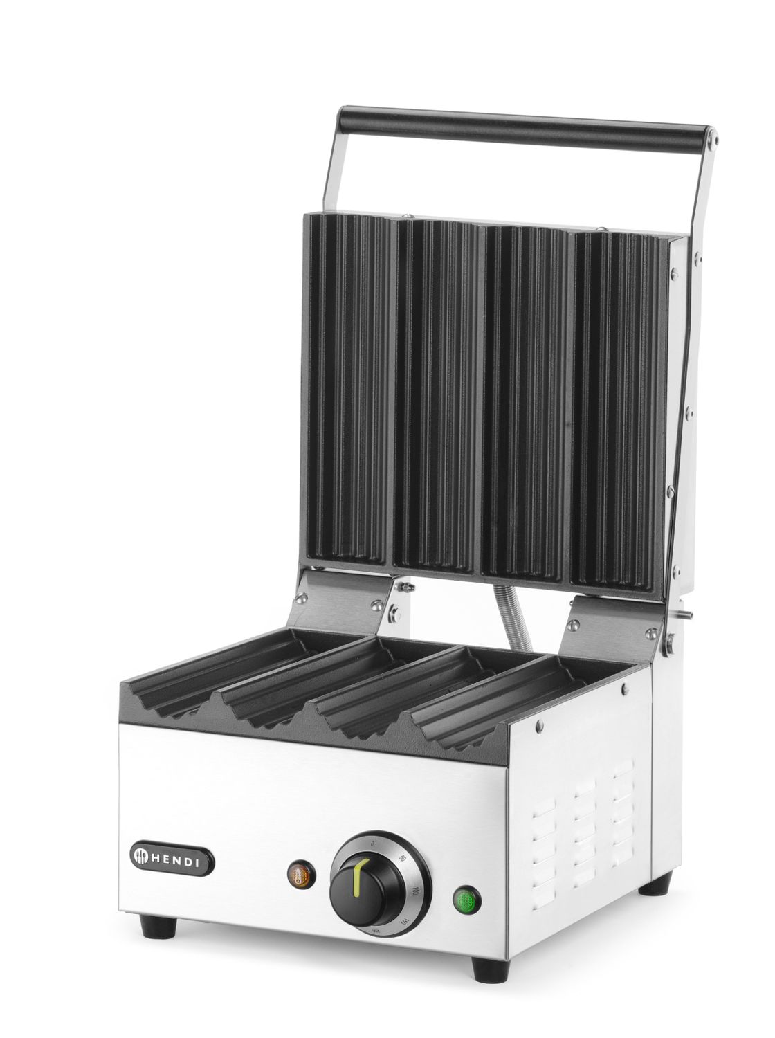 Kontaktný gril na hotdog a tortily, HENDI, 220-240V/1800W, 385x285x(H)254mm