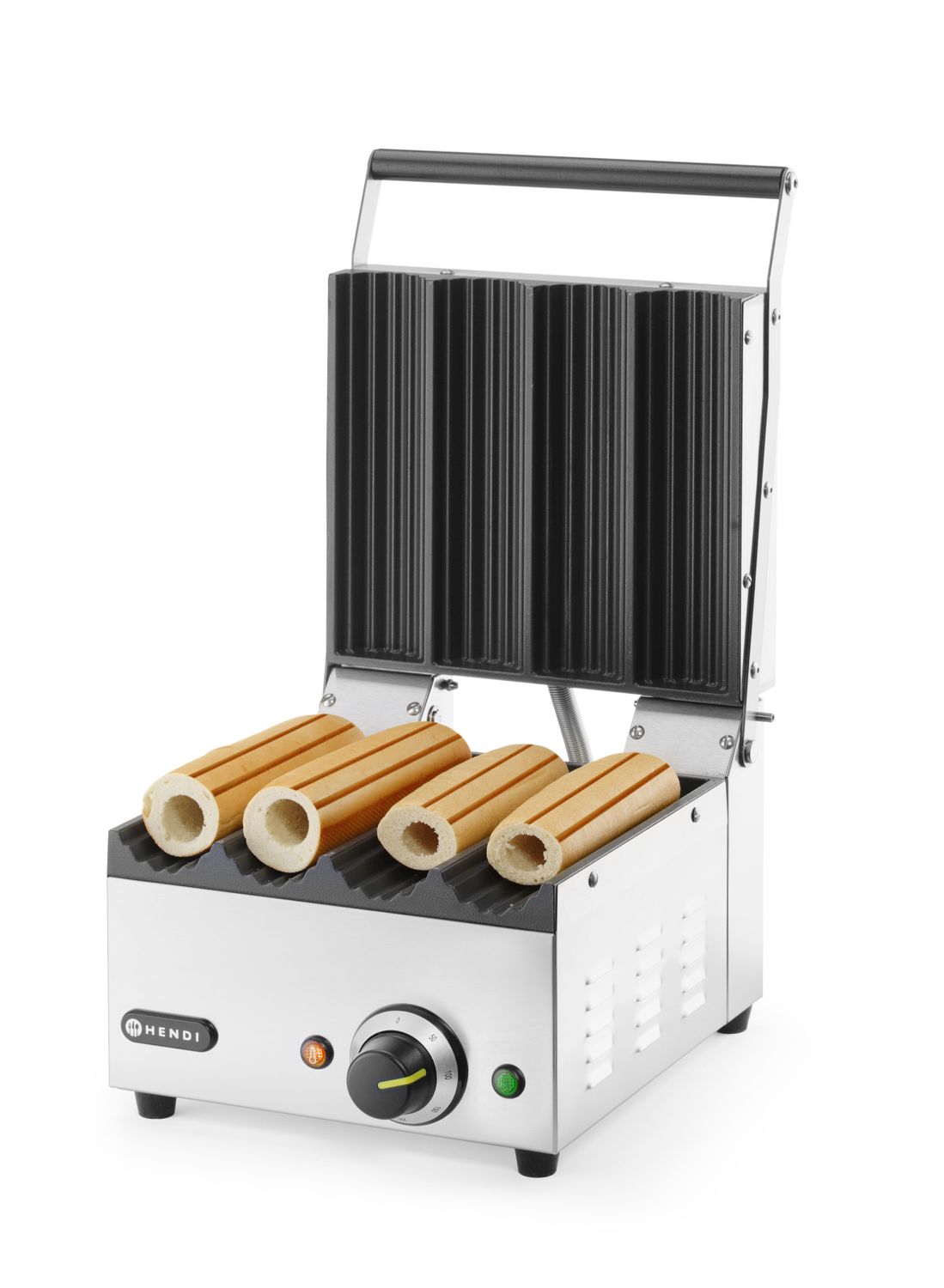 Kontaktný gril na hotdog a tortily, HENDI, 220-240V/1800W, 385x285x(H)254mm