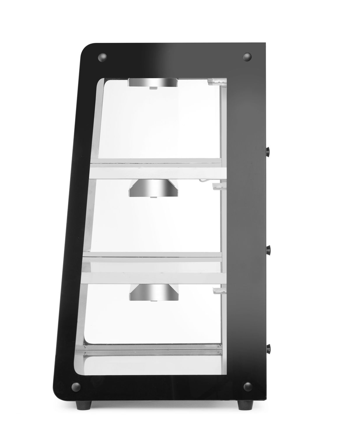 Vyhrievaná pultová vitrína, HENDI, Čierna, 220-240V/500W, 472x447x(H)775mm