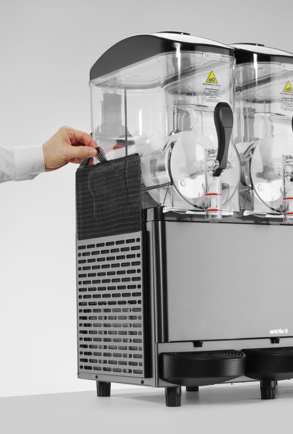 Výrobník ľadovej triešte 3x 12 l, Arktic, 36 l, Čierna, 220-240 V/1080 W, 610 × 490 × 775 mm | 274378