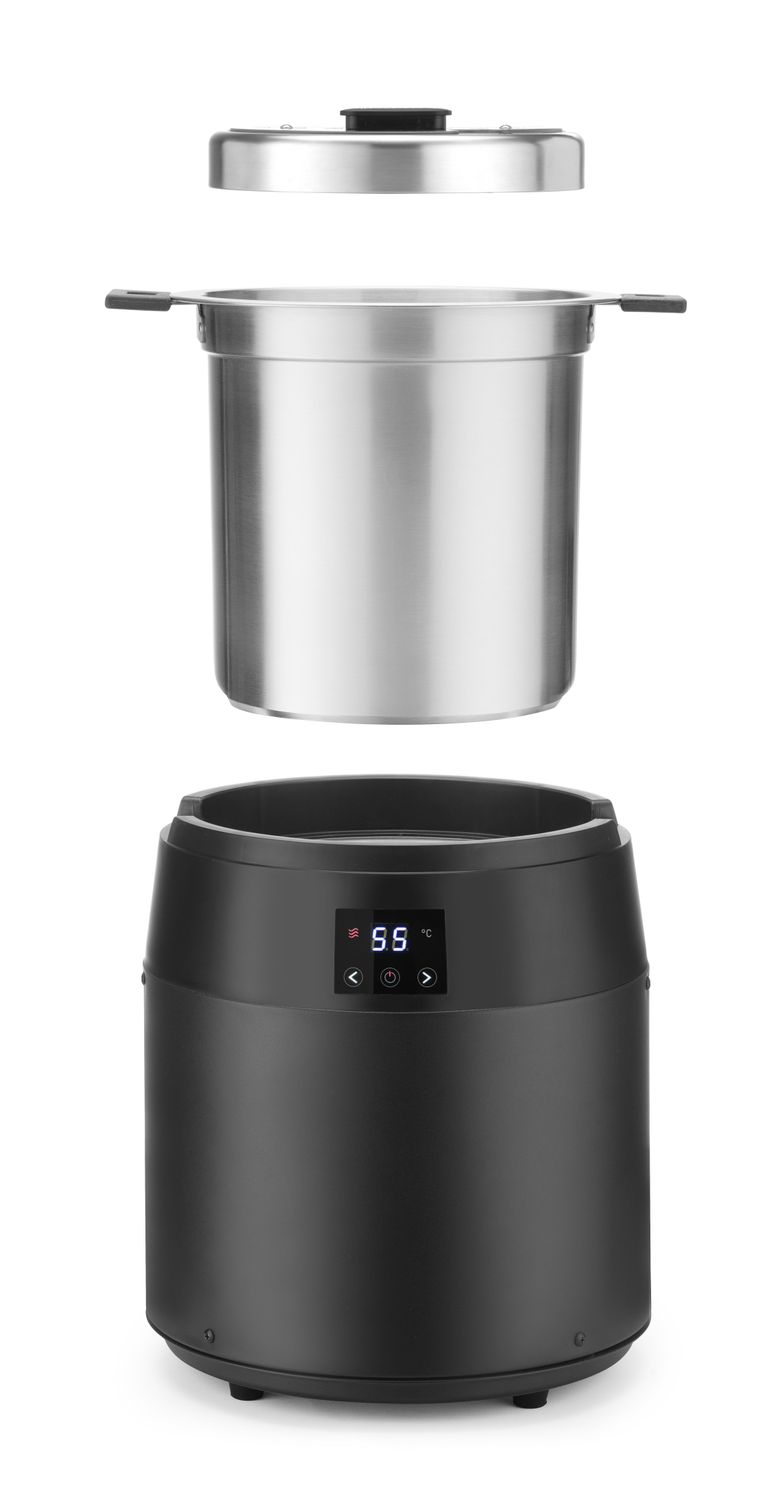 Kotlík na polievku bez vody, 10L, HENDI, 10L, Čierna, 220-240V/450W, ⌀330x(H)398mm