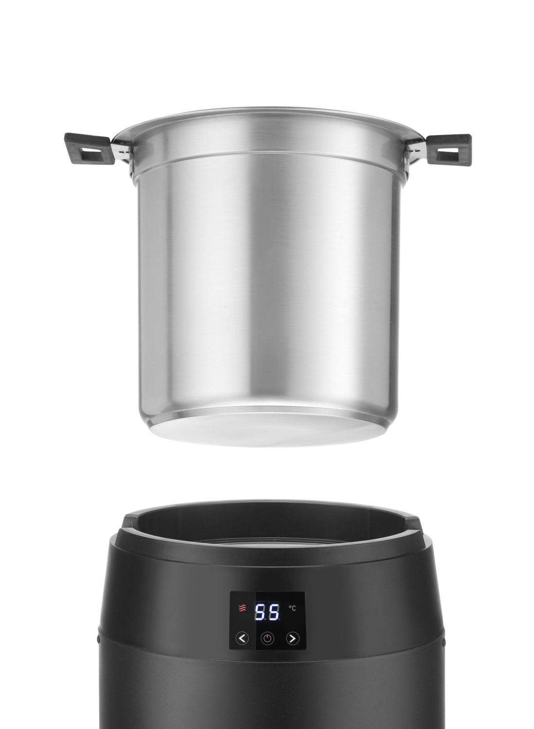 Kotlík na polievku bez vody, 10L, HENDI, 10L, Čierna, 220-240V/450W, ⌀330x(H)398mm