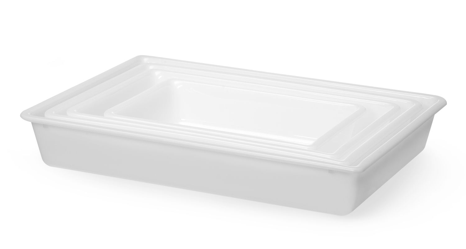 Prípravný podnos na potraviny 12 l, polyetylén, 535 × 385 × 85 mm – HENDI 873441