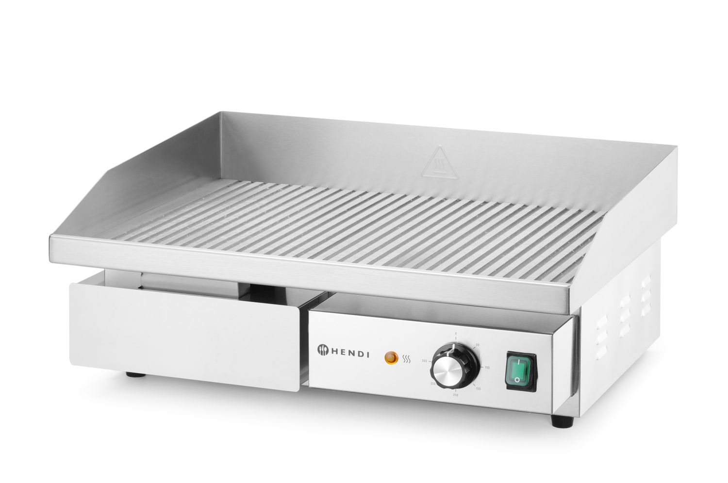 Ribbed grilovacia doska, HENDI, Budget Line, 220-240V/3000W, 550x430x(H)240mm