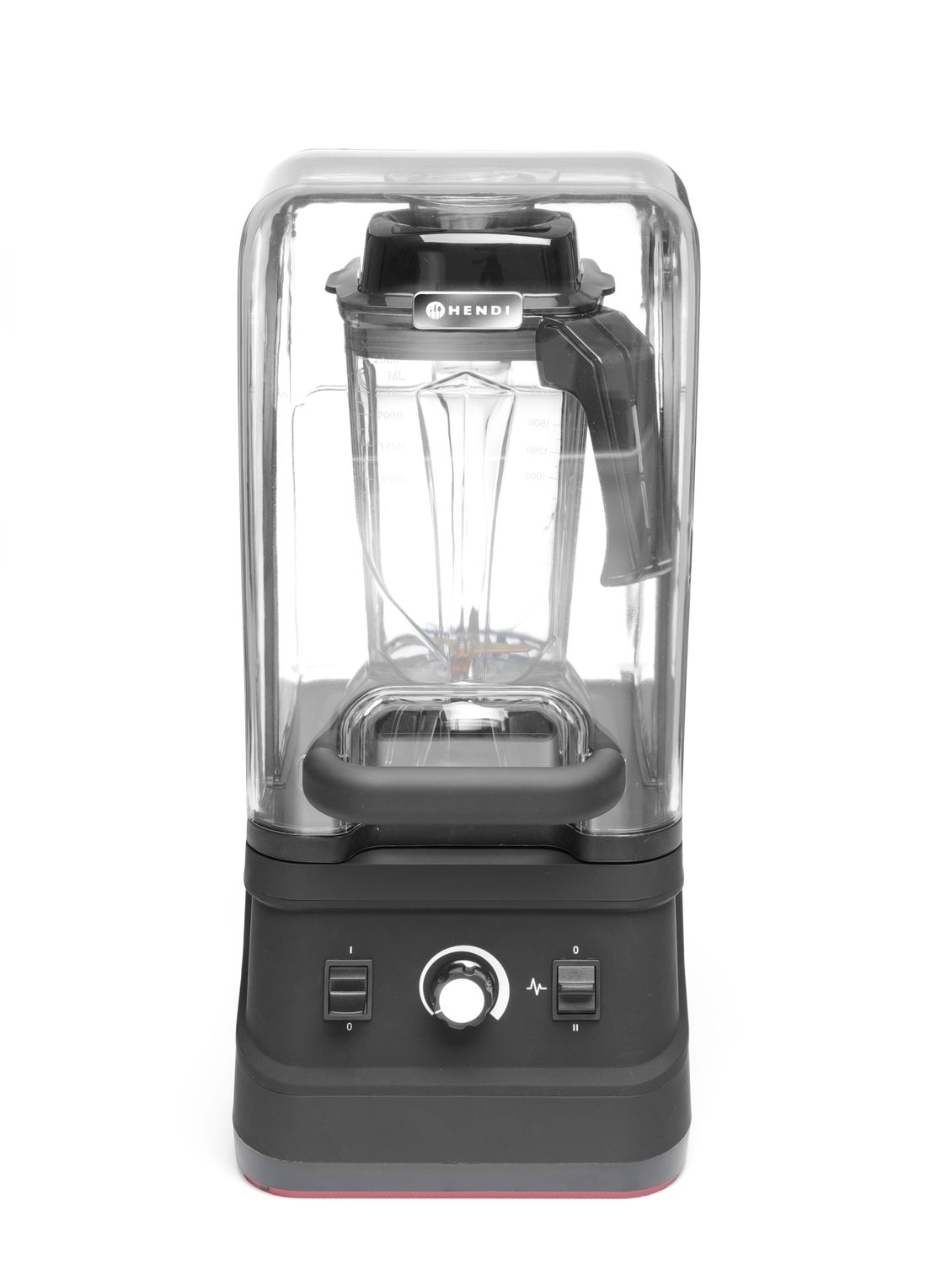 Barový mixér so zvukovým krytom a nádobou bez BPA, HENDI, 230V/1680W, 250x300x(H)540mm