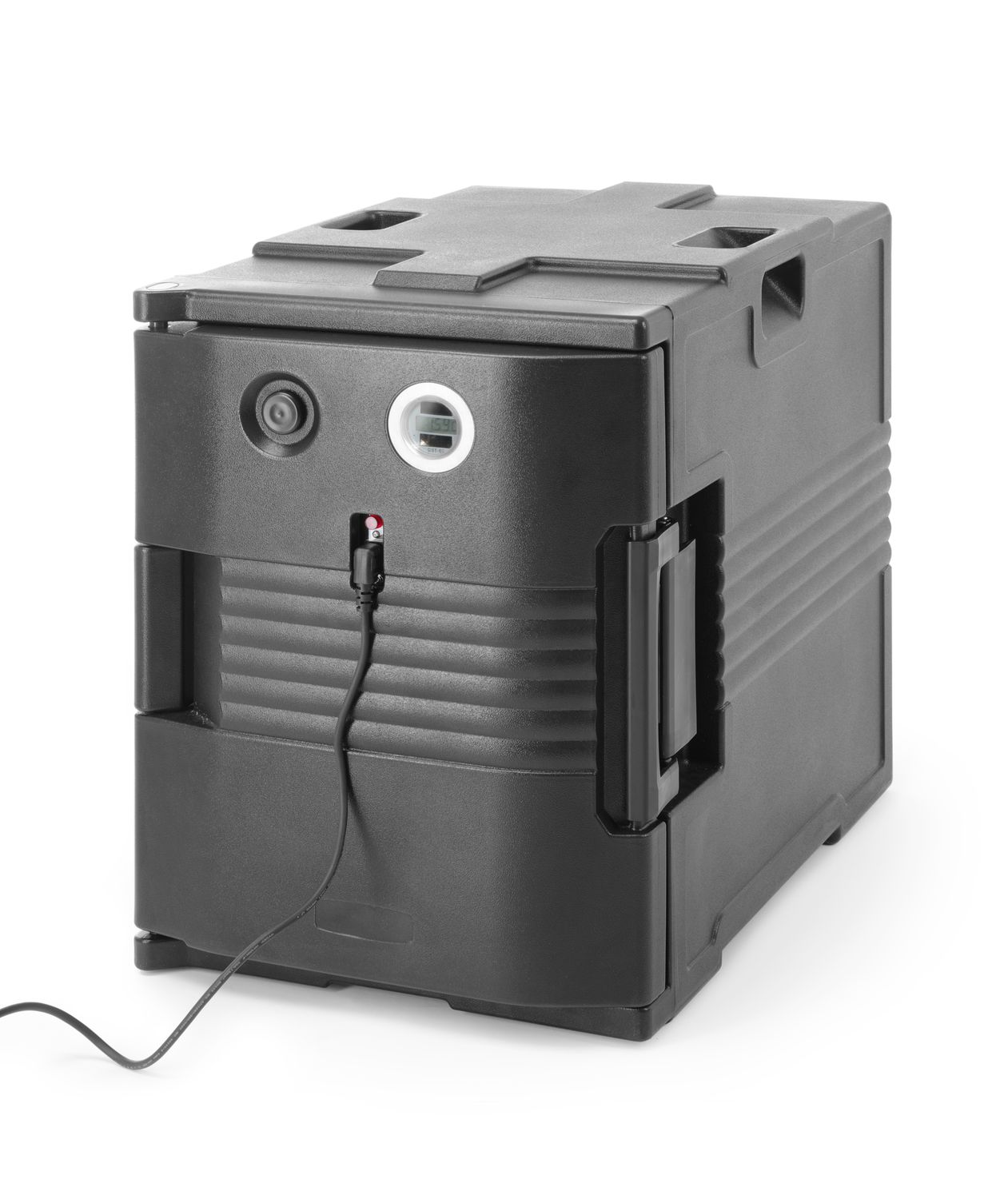Termoizolačný kontajner s funkciou vyhrievania – catering, AmerBox, GN 1/1, 220-240 V/200 W, 477 × 680 × 620 mm | 707692