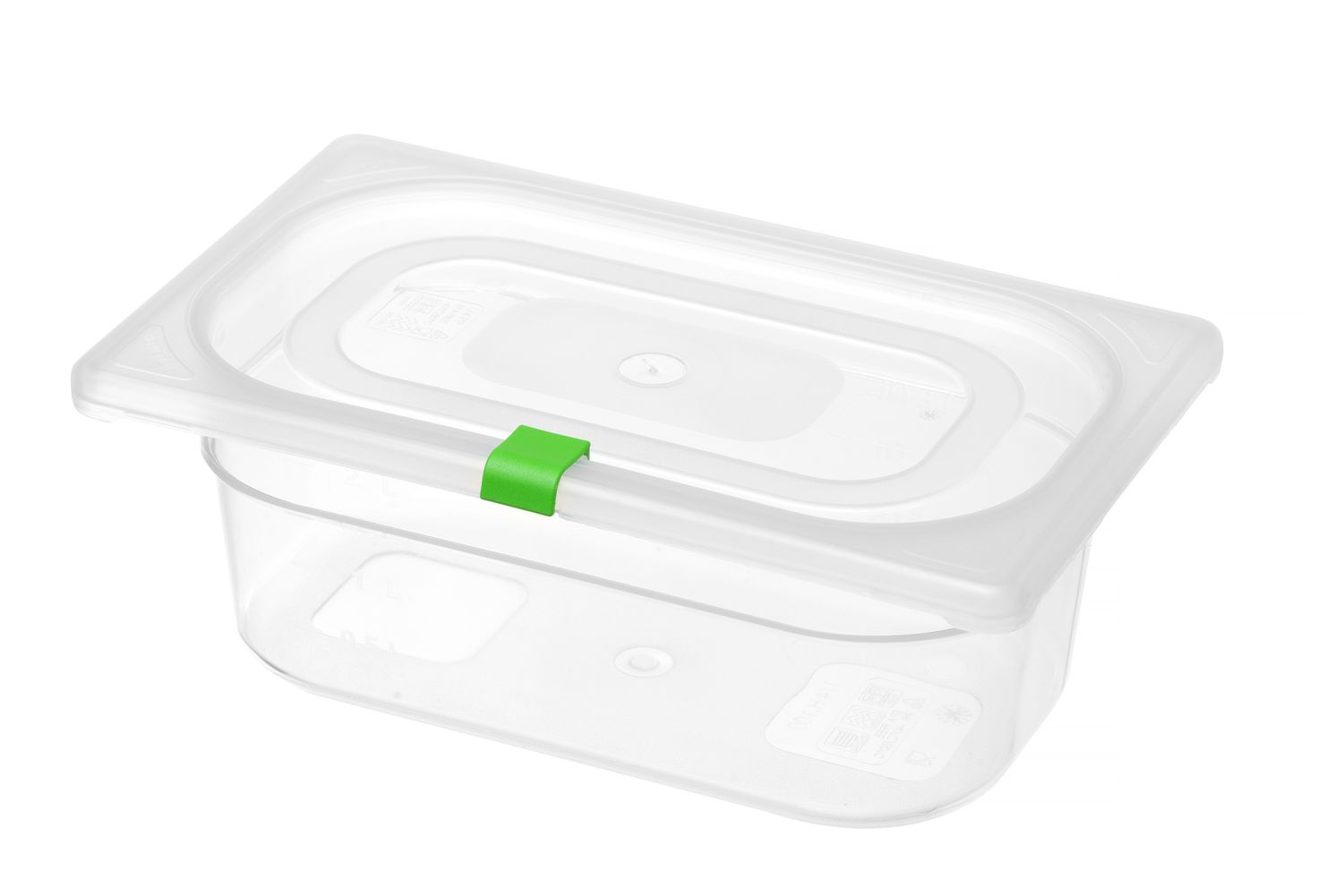 Farebné spony na veko GN HACCP, zelené, 12 ks – HENDI 880678