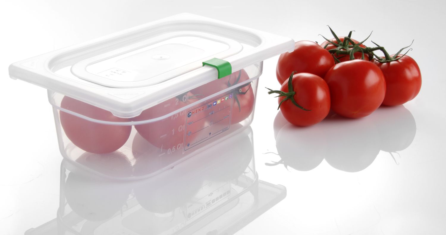 Farebné spony na veko GN HACCP, zelené, 12 ks – HENDI 880678