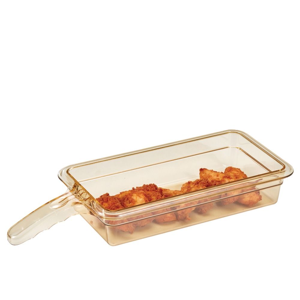 Žiaruvzdorná nádoba H-Pans™ s rúčkou, 2,4 l, Cambro, GN 1/3, Priehľadná, 176 × 325 × 65 mm | 32HP1H150