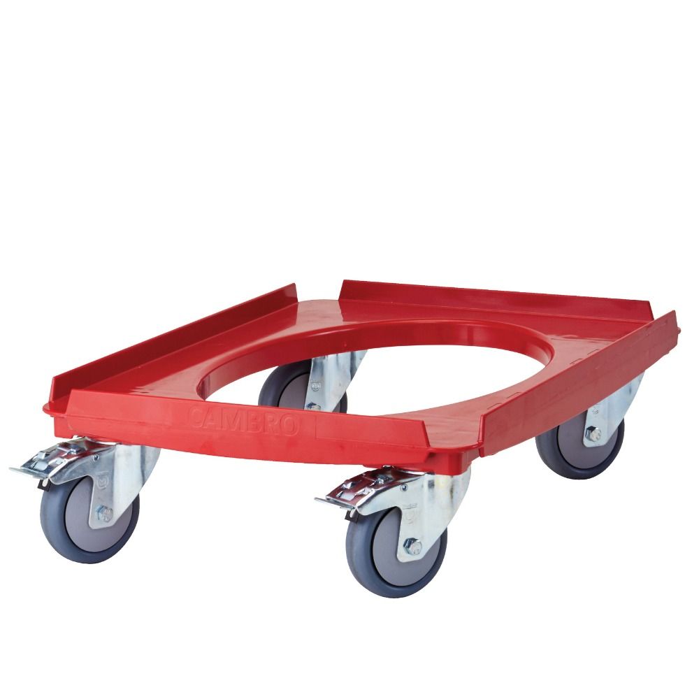 Vozík Camdolly na termoizolačné nádoby Cam GoBox, GN 1/1, Cambro, červený, Červená, 692 × 426 × 167 mm | CD3253EPP158