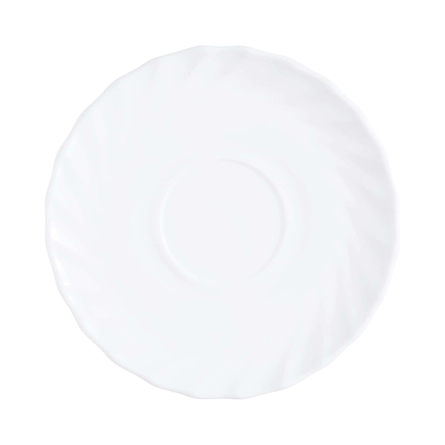 Podšálka Trianon, Arcoroc, Ø160 mm, Biela, Ø160 × 17 mm | D6926