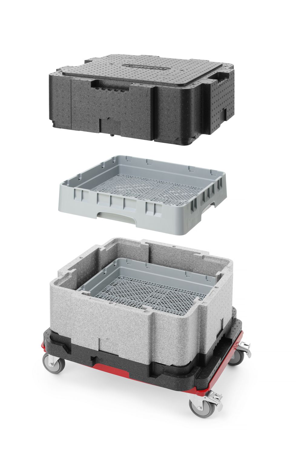 Termoizolačný box Cam GoBox, Cambro, svetlosivá, 641 × 641 × 754 mm | EPPMFBE122110