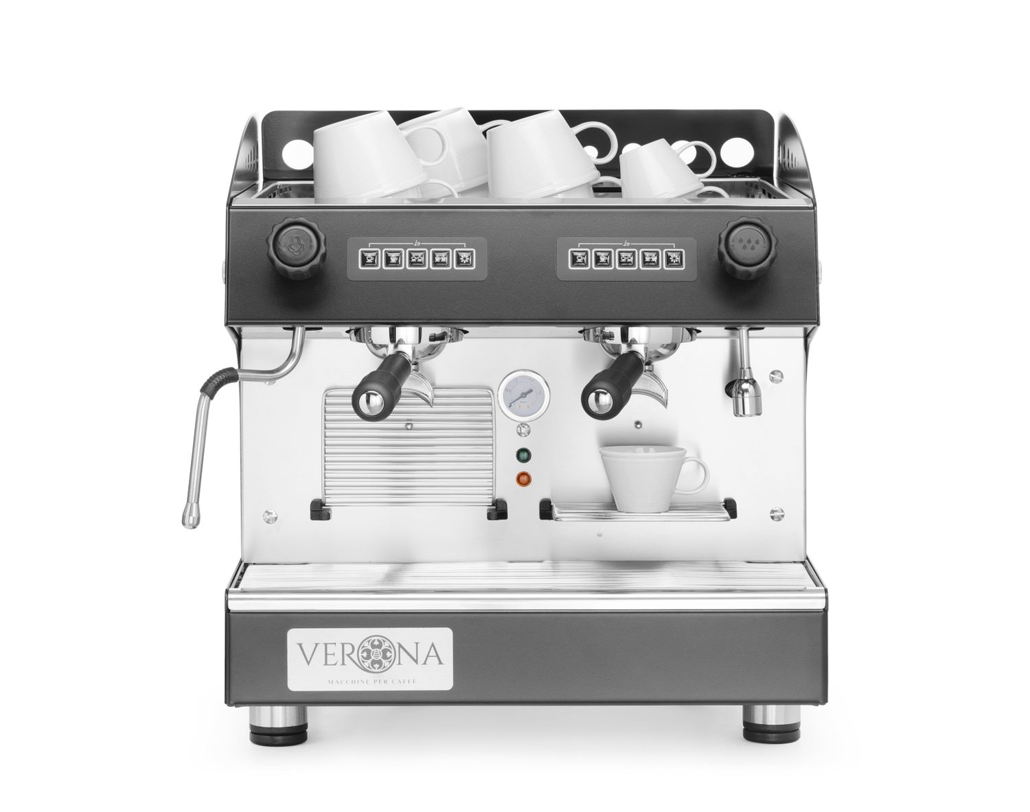 Kávovar JULIA Compact, 2 pákový, automatický, čierny, HENDI, Čierna, 230V/2700W, 475x563x(H)530mm