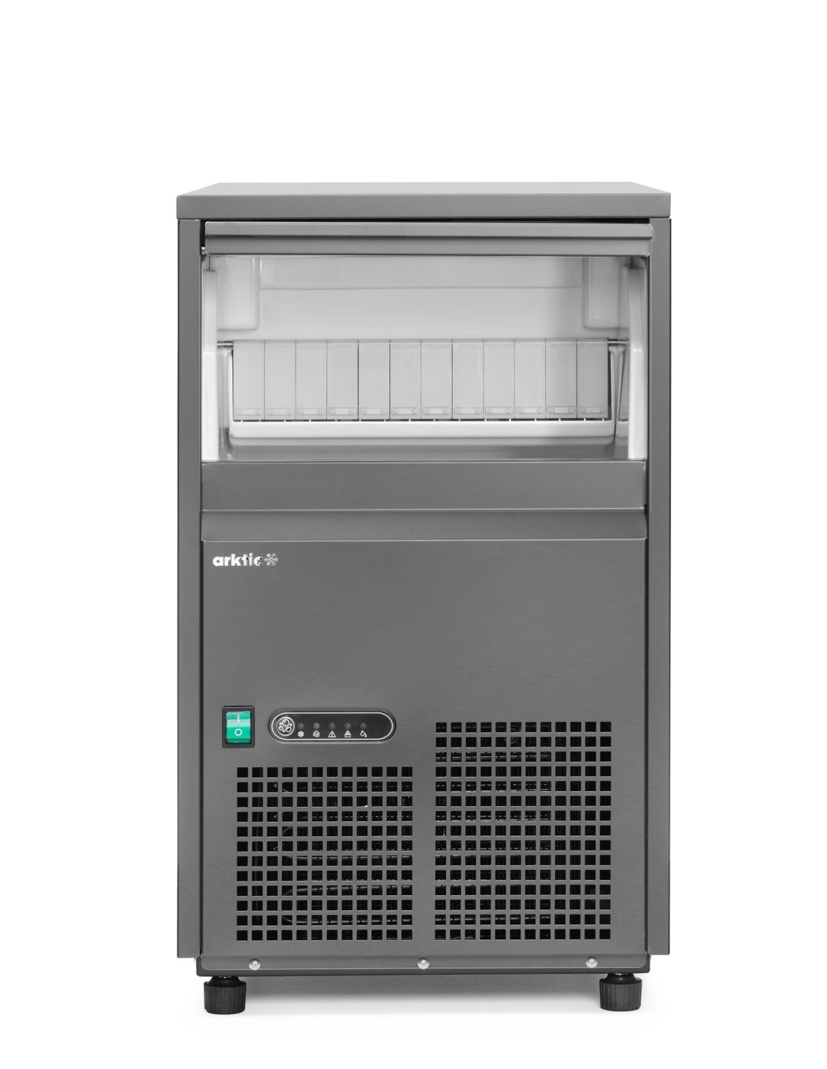 Stroj na výrobu kociek ľadu, Arktic, Čierna, 220-240V/385W, 380x520x(H)637mm